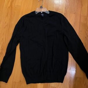 John Ashford 100% Cotton natural fiber V-neck sweater Sz L Large